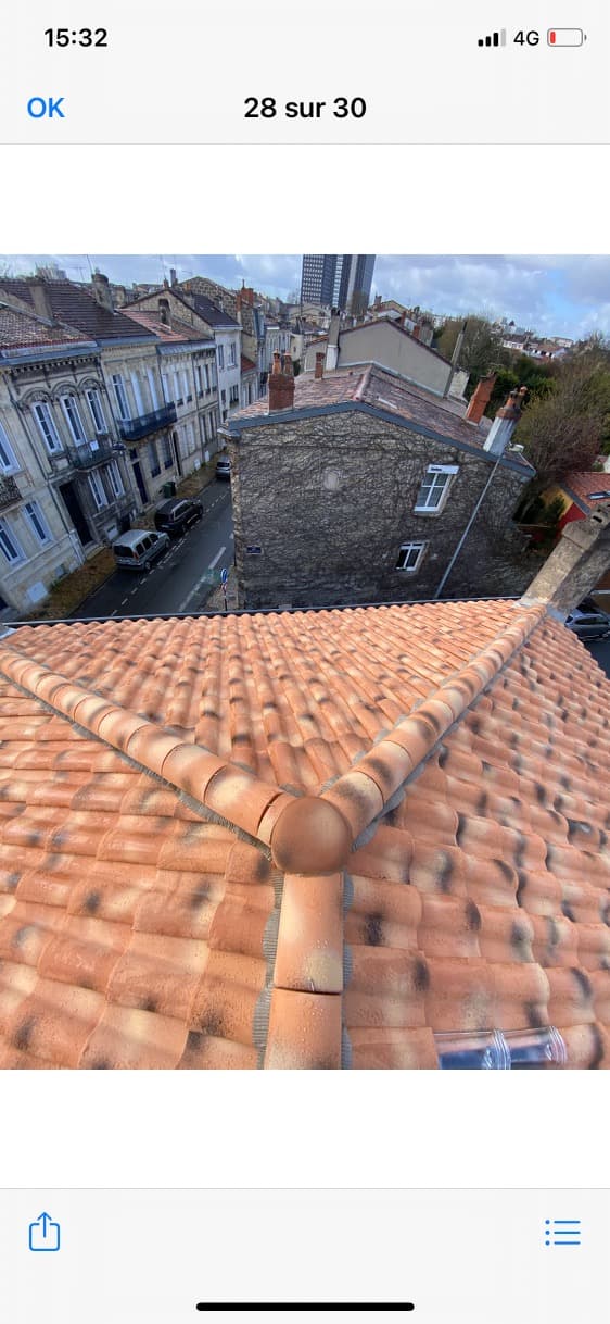 Couverture en tuiles et finitions de faîtage à Arcachon